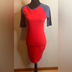 LulaRoe | NWT multi color pull on Tshirt dress Sz S